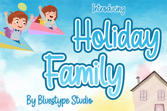 Discover the Beauty of Holiday Family: A Simple and Neat Lettered Display Font