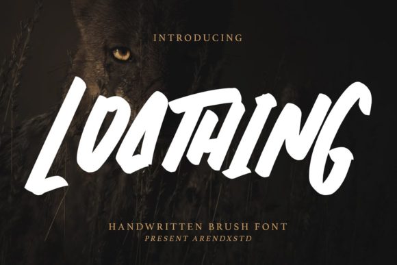 Loathing: A Bold Typographic Statement