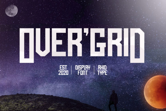 Over Grid: A Bold Display Font for Creative Expression