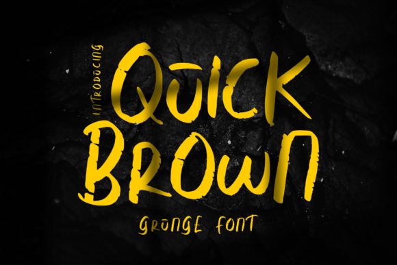 Quick Brown: A Bold Font for Impactful Design