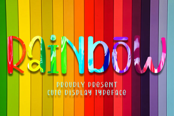 Rainbow: A Playful and Modern Display Font for Kids and Creativity