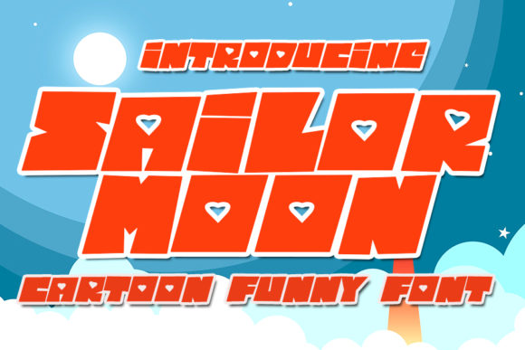 Sailor Moon: A Bold and Chunky Lettered Display Font for Creative Expression